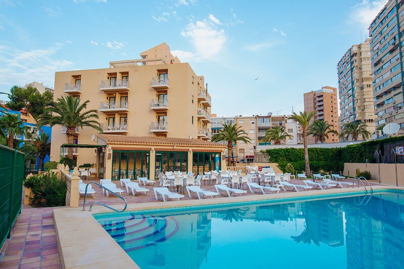 Palm Court Apartments Benidorm Costa Blanca On The Beach