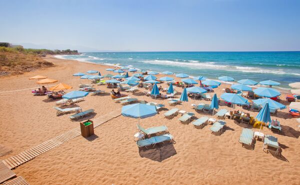 Dedalos Beach Hotel - Sfakaki, Crete - On The Beach